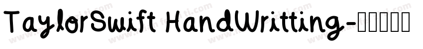 TaylorSwift HandWritting字体转换
